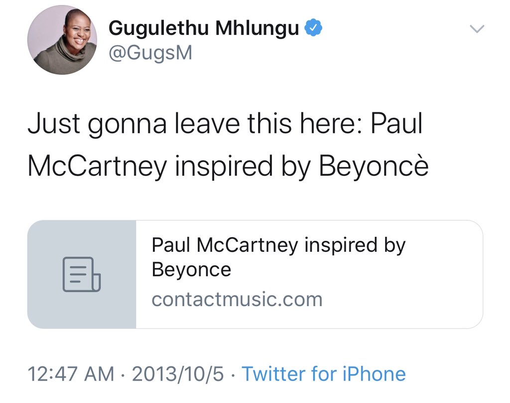3) Paul McCartney told Contact Music he would go to a Beyoncé show to get prepared for his own tour: “She’s a killer.”