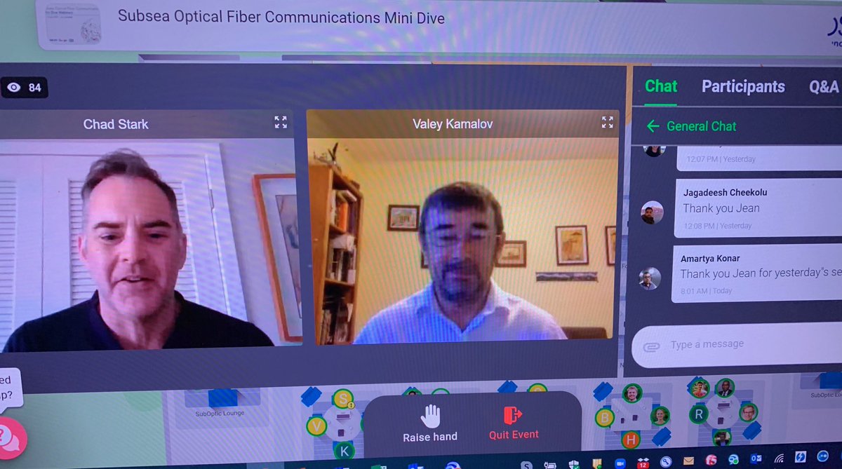 Sffolkes's tweet image. Day 2 of the ⁦@OpticalSociety⁩ Foundation Subsea Optical Fiber Communications Mini Dive with ⁦@Google⁩ is now underway with students &amp;amp; early-career professionals learning about new technologies in the field. #Subsea20 #OSAFoundation