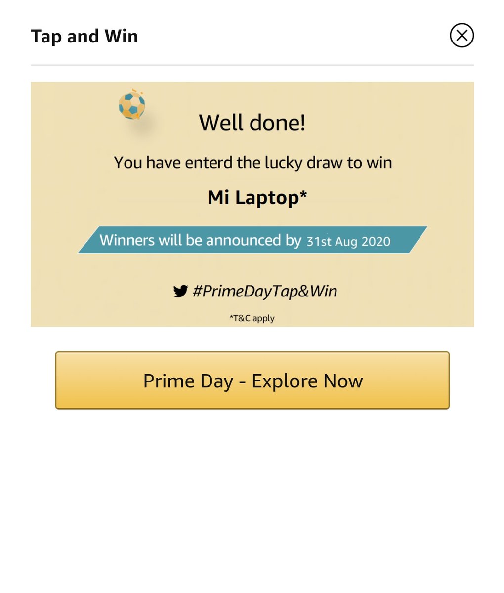higunasekar's tweet photo. #PrimeDayTapandWin 
#AmazonPrimeDay https://t.co/QOfUhstfUt