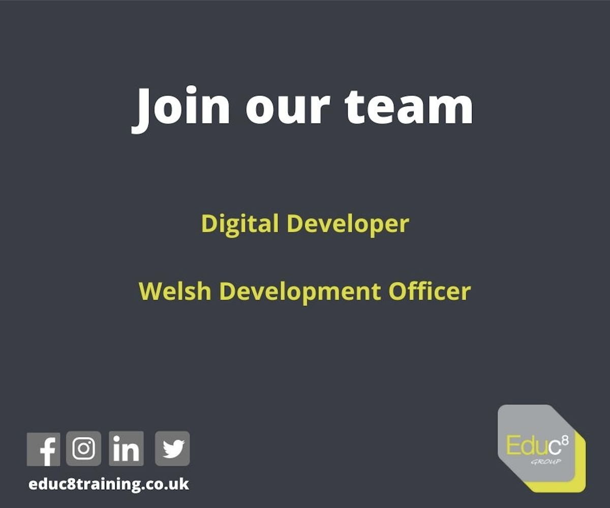 Educ8_Wales's tweet photo. The Educ8 Group currently have two new exciting vacancies. 

To find out more information on these, visit our website here: https://t.co/CblYQ1WvKI https://t.co/ZoyFkQ3dJs
