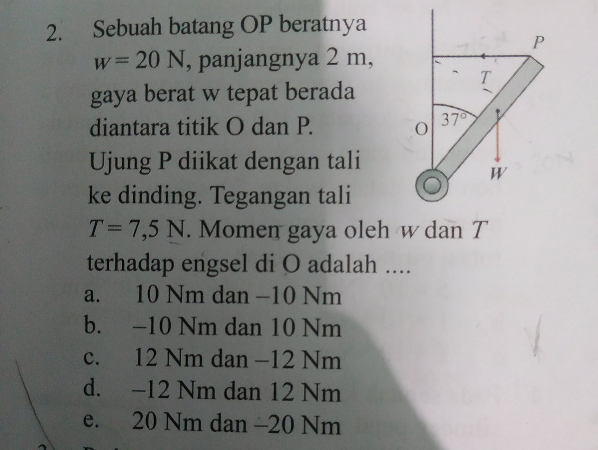 physicccck's tweet image. kalau menemukan soal seperti ini, ambil patokan paling umum saja. yaitu searah (-), berlawanan arah jarum jam (+). walaupun menurut saya ini jawabannya ada 2.. 
cmiiw