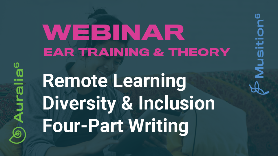 AuraliaMusic's tweet photo. Free Auralia & Musition webinar: Online & hybrid ear training & music theory courses, worksheets & exams, diversity & inclusion content, harmony writing, LMS integration, placement exams & more. Register here: https://t.co/d7BA1O6a1s #musictheory #eartraining #auralia #musition https://t.co/uaRb936r77