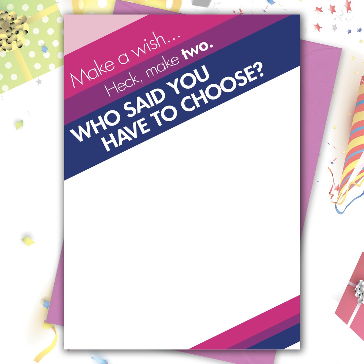 KweerCards's tweet photo. Here's a #gaygreeting card for all you #beautifullybisexual folks.  Pick it up at https://t.co/cbgfkvMmmv https://t.co/JYoGVJXHGv