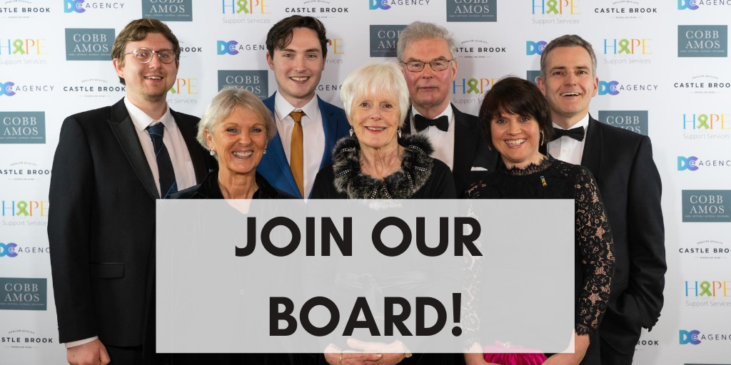 Hope_Support's tweet image. We're recruiting! We're looking for two Trustees to join our Board as Chair and as Finance Trustee. For more information and to apply, please visit hopesupport.org.uk/joinourboard.