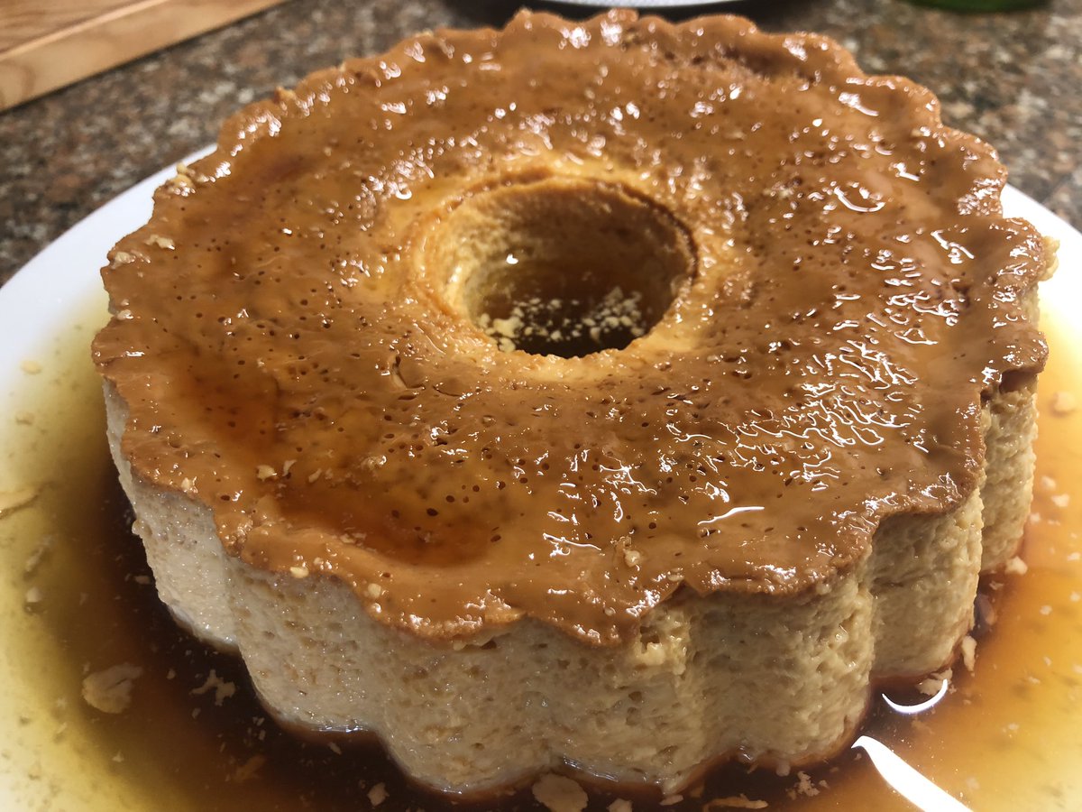 Averyslondon's tweet image. I can’t take the credit for this dish but we are eating it now #PudimdeLeite - made by our very good Portuguese friend Fernanda @TheCat_Max @Averyslondon