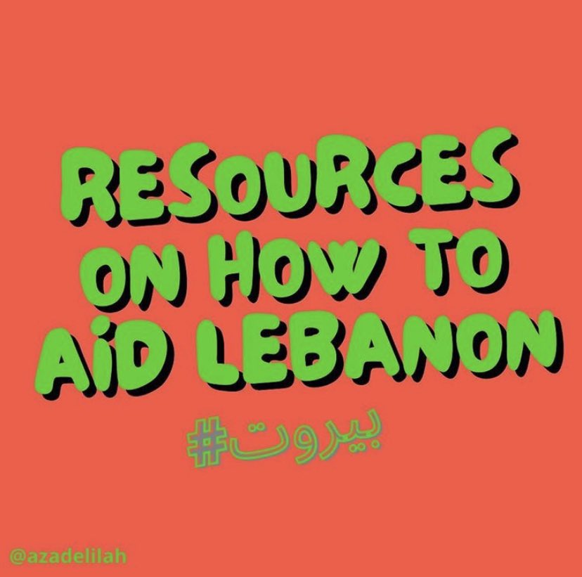 how to help lebanon (by @/azadelilah on ig)