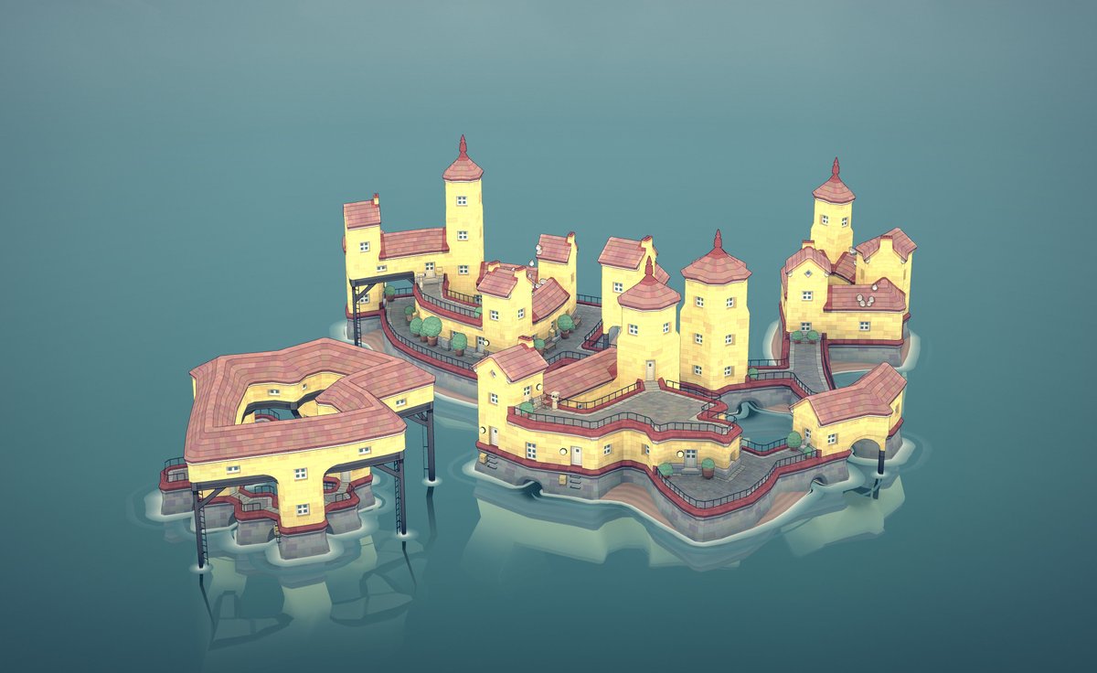 JanWillemTulp's tweet photo. I don't play games really, but the two #indie #games I enjoy very much are #townscaper by @OskSta and #engare by @bahrami_ Both available on @Steam https://t.co/8JeKupKYFw