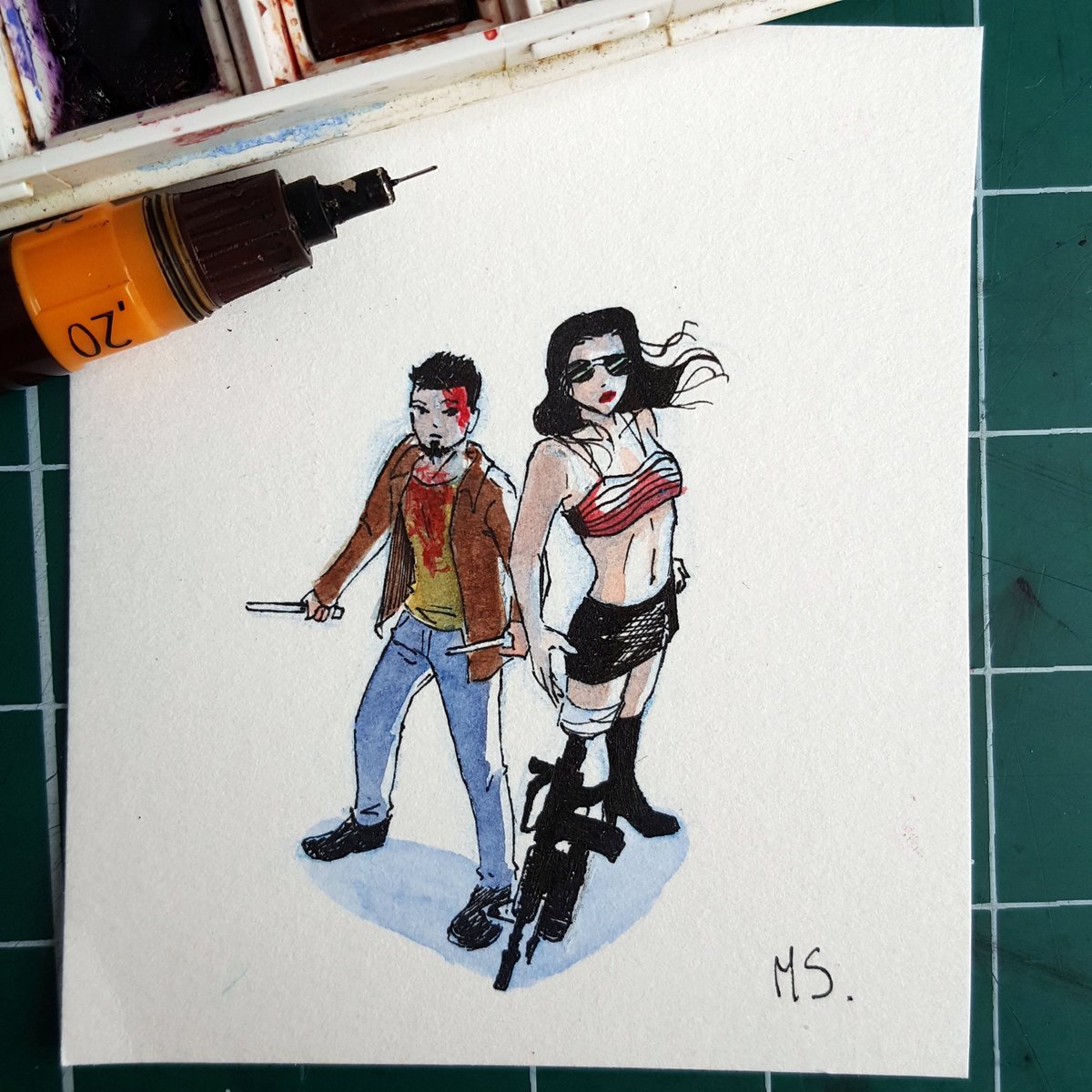 moonsuncomics's tweet photo. Most romantic couple on screen. Ever.
.
.
.
#moonsuncomics #drawing #comicartist #art #planetterror #robertrodríguez #elwray #cherrydarling https://t.co/mqrjIBXl3Q