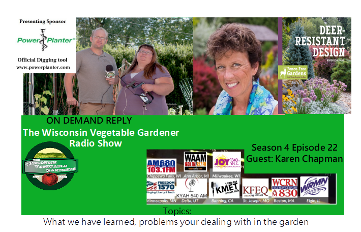 TheWIVegGardenr's tweet photo. S4E22 The Wisconsin Vegetable Gardener radio show is here to download Host Joey &amp; Holly lessons they learned, Problems in your garden, Guest Karen Chapman and ?S answered thank you to @NeptunesHarvest 
for sponsoring the show

https://t.co/KEdjbSHHZW https://t.co/ZEztiXErhT