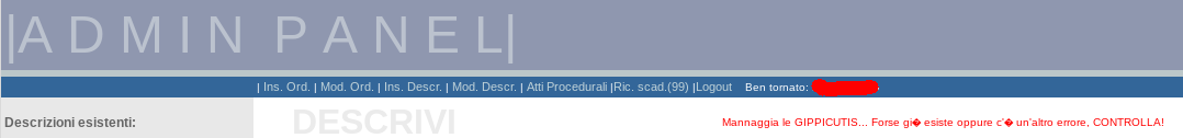 LulzSecurityITA's tweet photo. Credevamo che il sito di questo tribunale fosse gestito da persone competenti.. ma basta vedere i messaggi d'errore che così non è. #StayTuned, a breve vi sveleremo il resto! @minGiustizia #Hacked again #Anonymous #LulzSecITA #CyberSecurity https://t.co/0Z0GnOCg8o