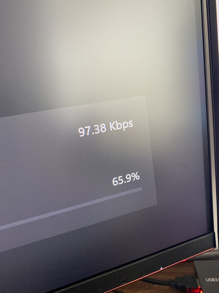 RealAndrewRaper's tweet photo. I wasn’t aware speeds could get this low anymore https://t.co/PKSJLR5ldn