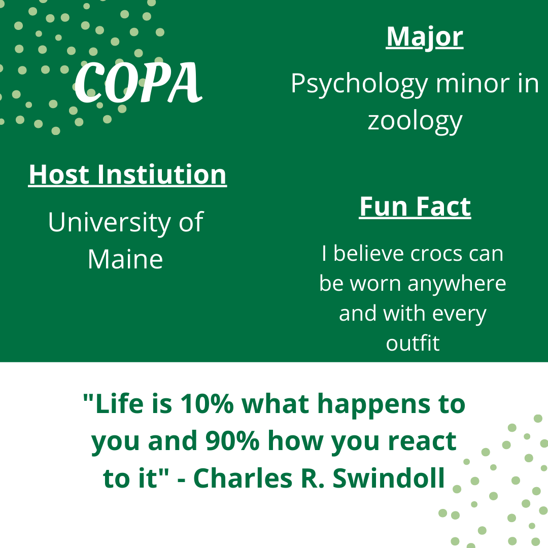 Happy Wednesday NEACURH! Today, you'll meet our COPA Zofia! Follow along on our Instagram and Facebook stories to get to know her a little more!