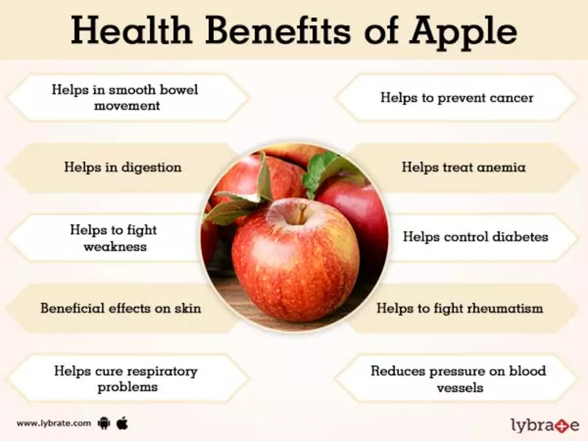 2. APPLE: Research shows regular apple intake is associated with a slower decline in lung function in ex-smokers. Some other health benefits are also included.