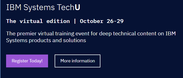 The_Iron_Monger's tweet photo. IBM Techu is going virtual and FREE ( free like Woodstock free )

Sign up now to stretch the wrinkles out of your brain.

https://t.co/MNDf5KSq5Y

#NerdHerd #PowerVC #IBMChampion #fintech #AIX #VIOS #PowerVM #IBMi #IBMCloud #Linux #Unix #RHEL #LPM  #TechUTalks #ibmtechu #Power9 https://t.co/NbPKFUiGRR