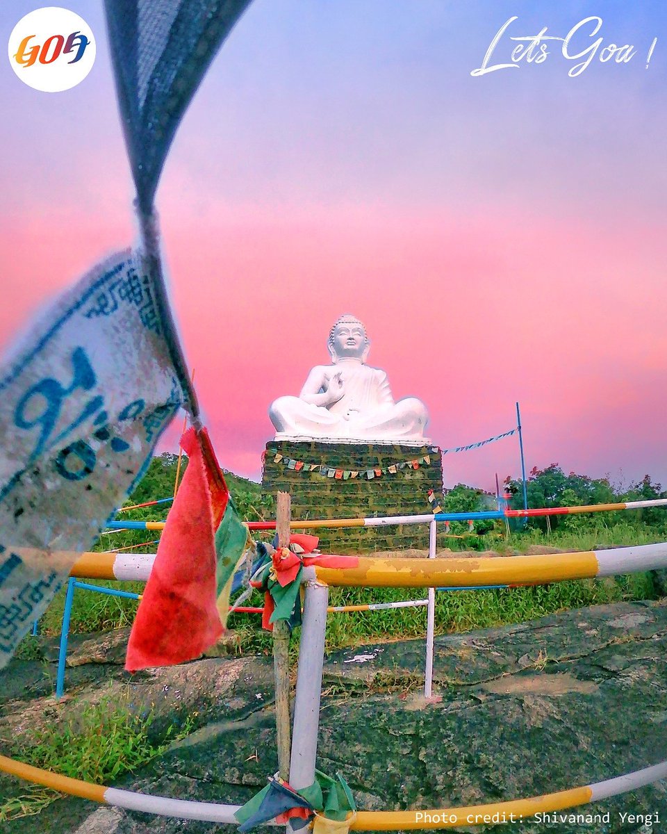 goa tourism on twitter a murti of gautam buddha in goa yes absolutely goa will always manage to surprise you this statue is located at a top of a hill in gudi goa tourism on twitter a murti of