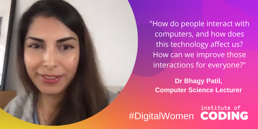 Dr Bhagy Patil from <a href="/UniofBath/">University of Bath</a> discusses why she chose her research topic of machine learning, and how the technology we use affects our relationships 💻💡

If you want to hear more from Bhagy, read her #DigitalRoleModel blog here: bit.ly/39Xg0MR #DigitalWomen