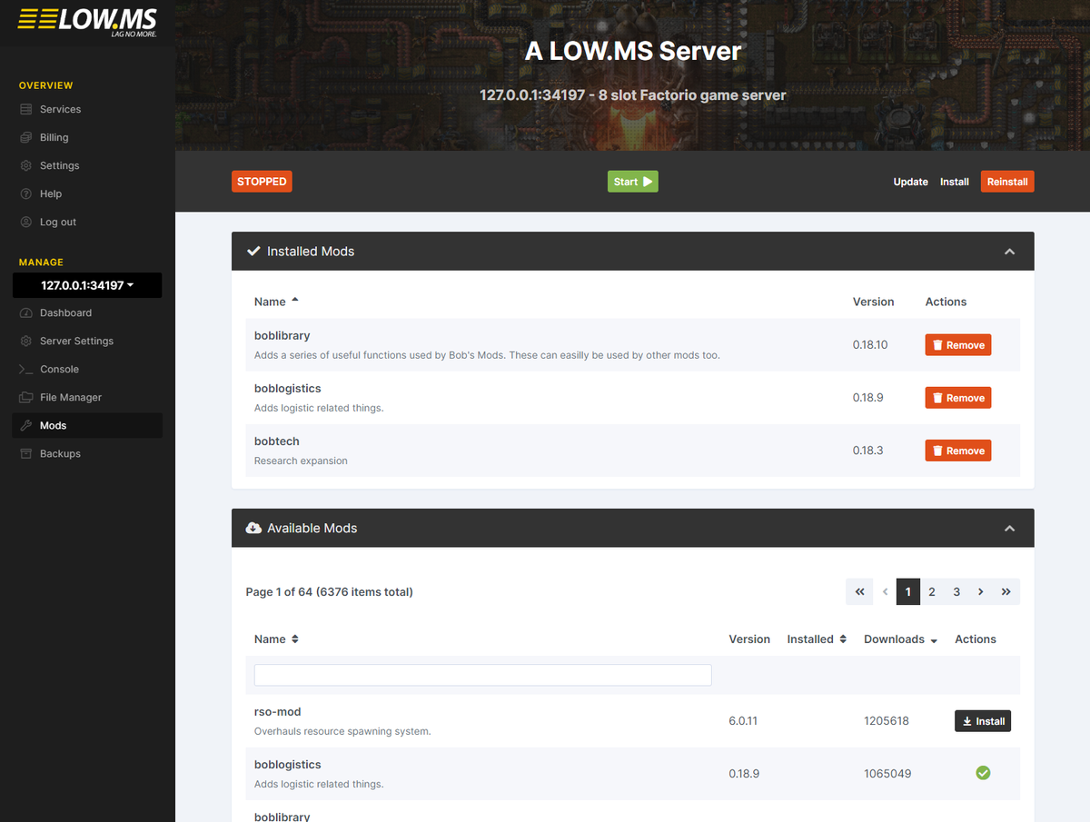 LOW.MS Game Servers tweet media
