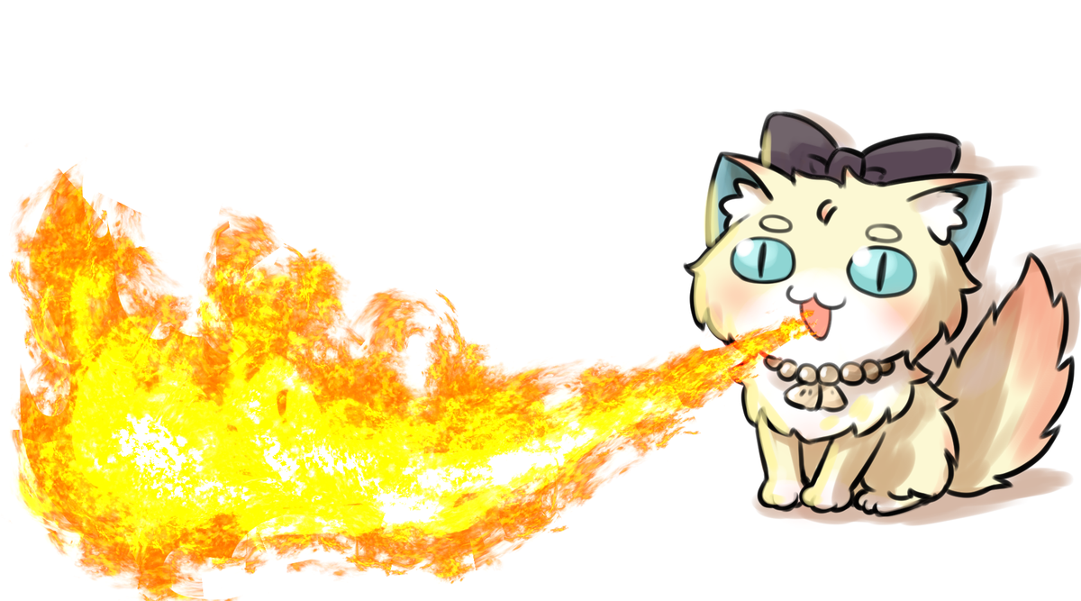 「火を噴くカルミア #ゴ魔乙ファンアート 」|enonoのイラスト