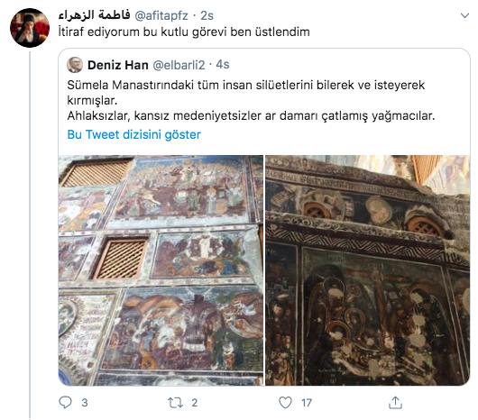 SanliMahir's tweet photo. Suç işlemiş, bunu da iyi bir şey yapmış gibi övünerek paylaşıyor. Orklardan beterler yeminle... https://t.co/NXgE43GaFb