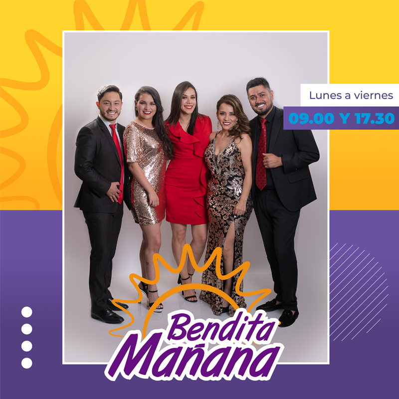 plustv25's tweet photo. Que tengan un #Miércoles  espectacular! Te desean @andreahidalgo25, @rayssandre, @maisabelortega82, @bolope27 y @javier.araujo07
con su mejor sonrisa 🥰❤️ #BenditaMañana☀️ ☀️ https://t.co/SgvRi6Rsi1