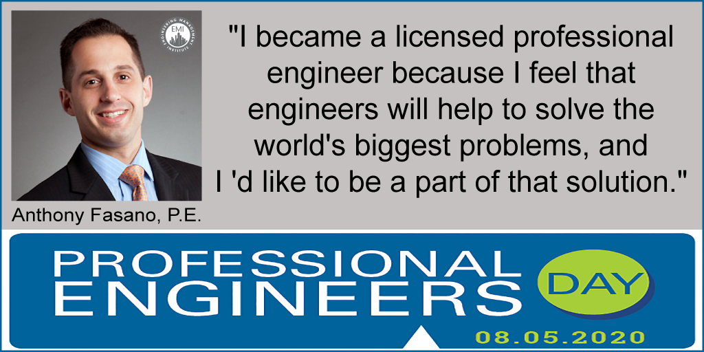 AnthonyJFasano's tweet photo. HAPPY PROFESSIONAL ENGINEERS DAY! Today, we are celebrating licensed professional engineers by raising awareness about what it means to be a PE. Let’s celebrate the contribution of #LicensedEngineers to our communities! #LicensedPEday #engineering @NSPE https://t.co/nf5rwPZ63O
