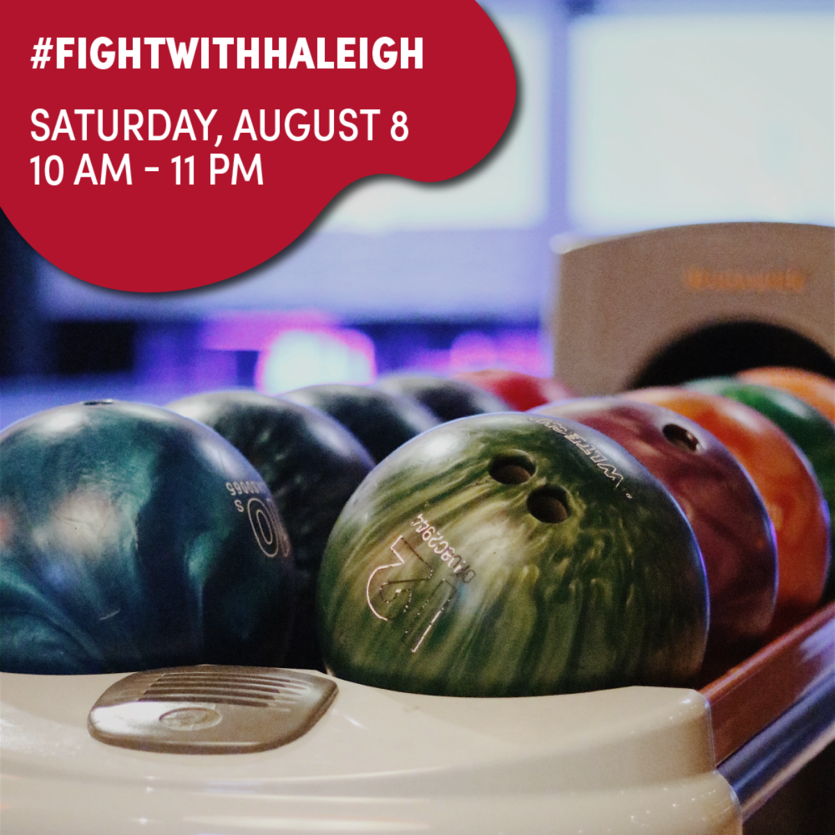 On Saturday, August 8 from 10 AM to 11 PM our team will be hosting a fundraiser at West Park Bowl to benefit 12-month-old Haleigh, her seven-year-old brother Breyden, and their parents Tara and Ryan Hahs. #fightwithhaleigh