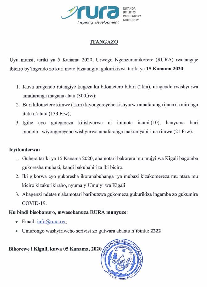 Rwanda Utilities Regulatory Authority - RURA tweet media