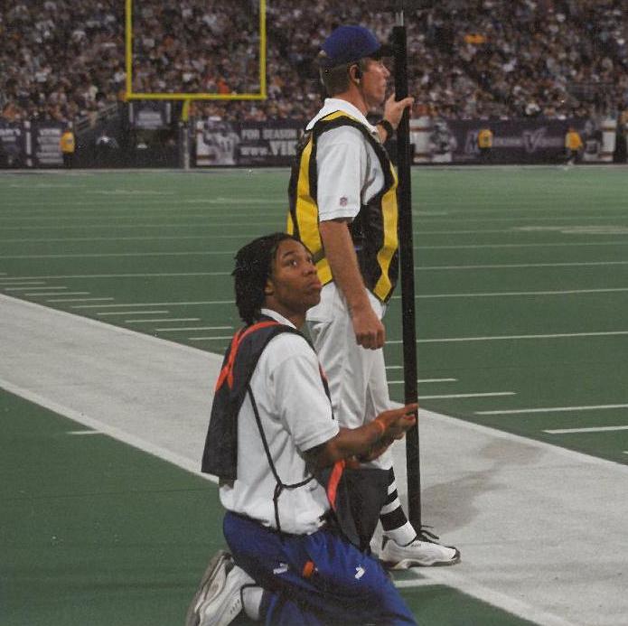 brgridiron's tweet photo. .@LarryFitzgerald as a young @vikings ball boy. 

Grew up in the game. https://t.co/CqdKhWBZcy
