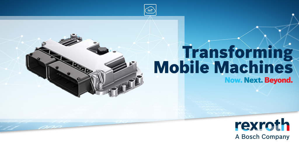 Connectivity. Hardware. Software. #Rexroth is #TransformingMobileMachines with BODAS, our groundbreaking portfolio of IoT solutions, software and electronic hardware for the off-highway market. bit.ly/3a01y6B