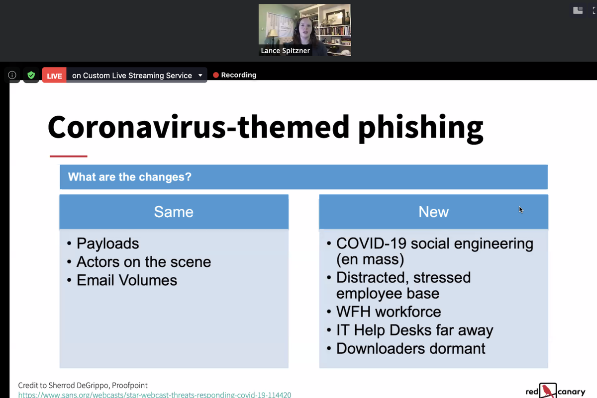 SANSWorkforce's tweet photo. At the #SecAwareForum, @likethecoins is sharing her keynote with the latest techniques cyber attackers are using to target the human | It’s not too late, register now to join: https://t.co/Nywf9aXWZZ https://t.co/F8uLYRLD7r