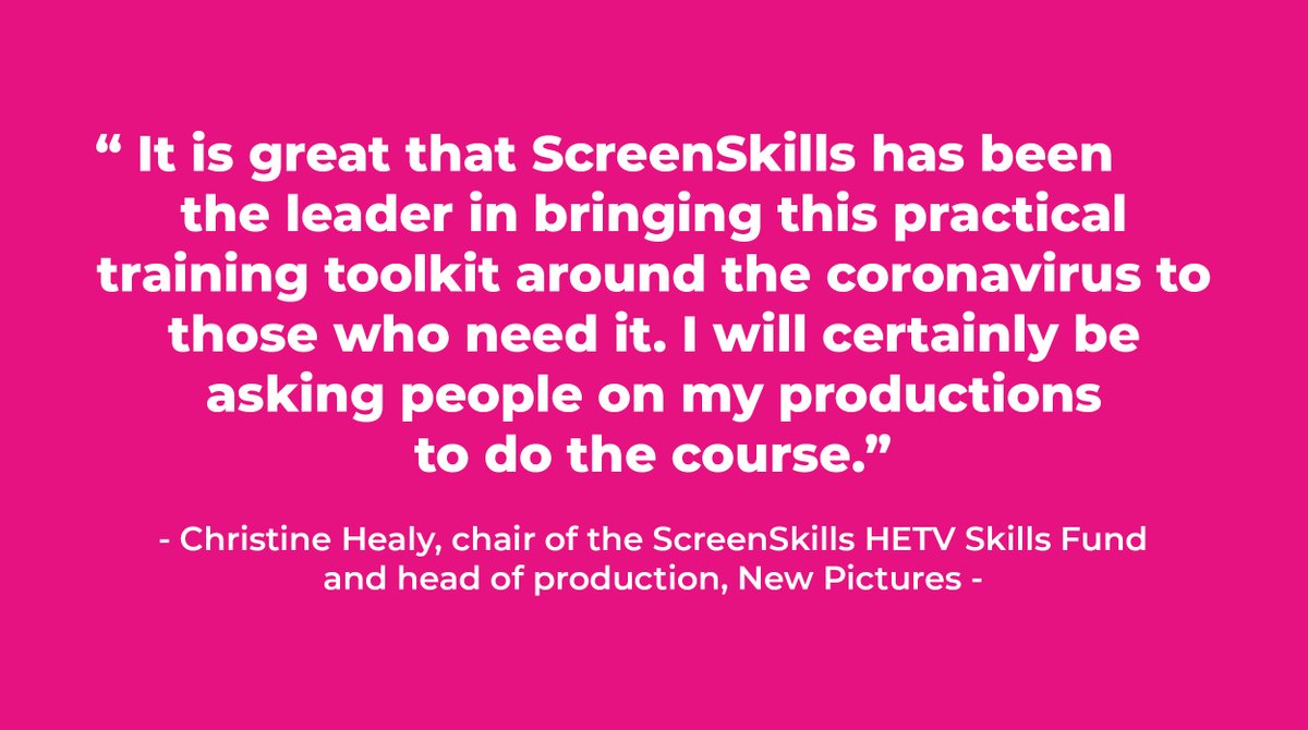The #Covid19 pandemic is changing the way that TV and film is being made and it is crucial to be up-to-date with information to keep you safe on set. Take our free coronavirus basic awareness training to get you production ready: bit.ly/2AhoOj8