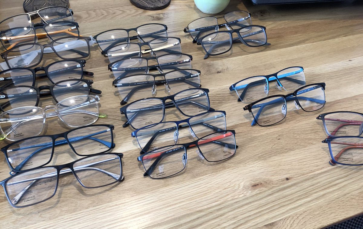 Great visit from <a href="/MenradOptics/">MenradOptics</a> <a href="/RwlakinL/">Richard@Menrad</a> choosing my 7 days a week colours from Morgan and topped up on our of most popular Gents ranges Jaguar. Thank you for wearing PPE and coming to my house 🏡 😘 👀🙌🏼