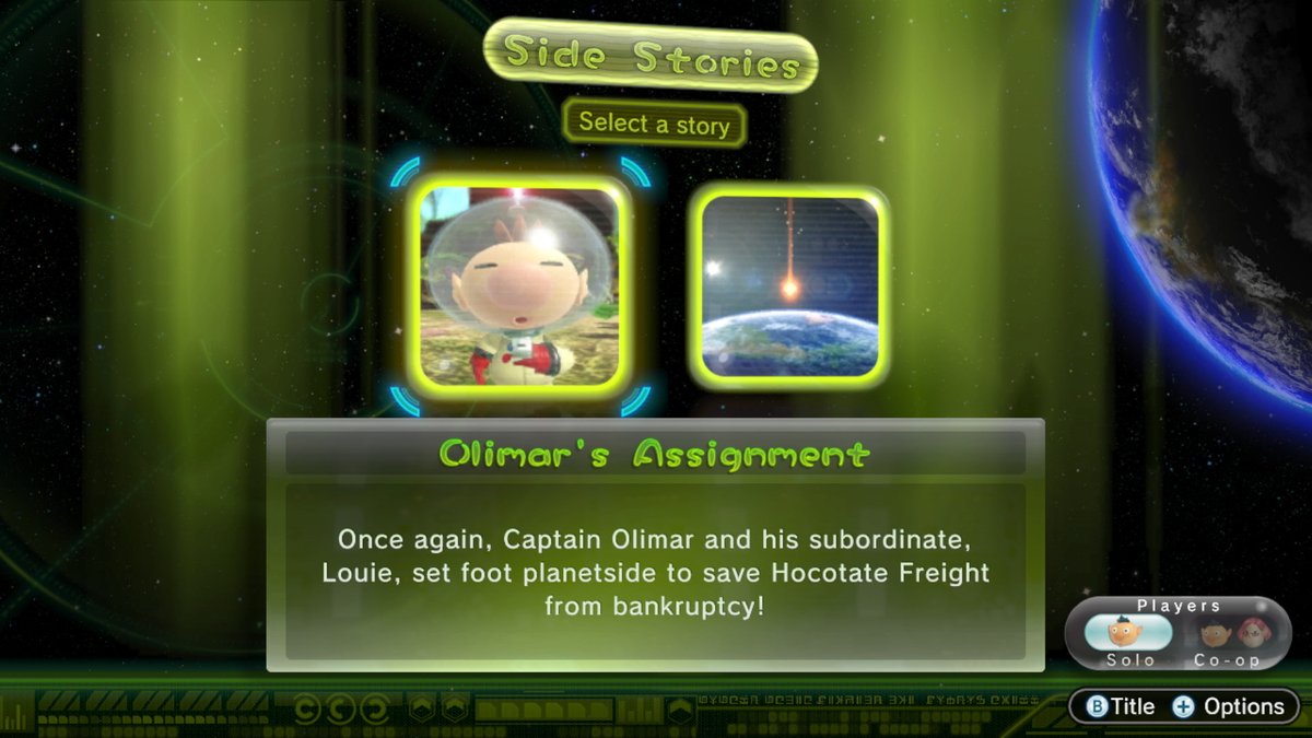 Embark on new side-story missions featuring  #Pikmin experts, Olimar and Louie! Give these new missions a try in Pikmin 3 Deluxe and learn a bit about what happened before and after the main story from their perspective!