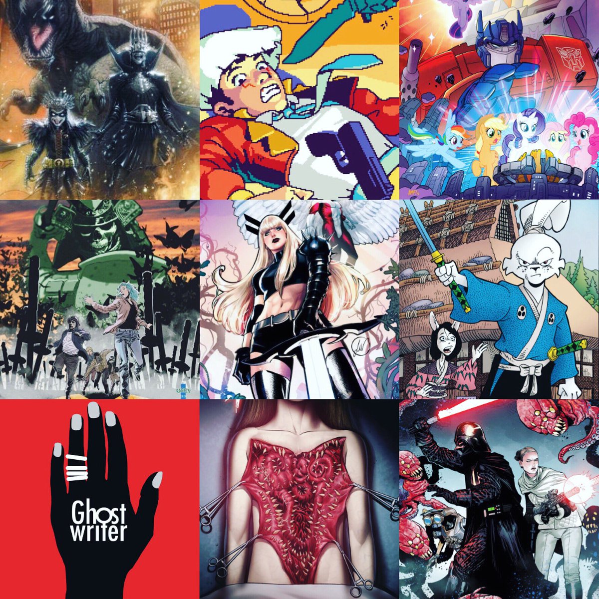 TheShortBoxJax's tweet photo. New comic book day! whatβs everyone picking up this week? #ncbd #image #dynamite #marvel #boom #dc #newcomicbookday #comics #newcomics #comicpulllist #transformers #mlp #empyre #starwars #darthvader #usagiyojimbo https://t.co/8BXkQZfNoE
