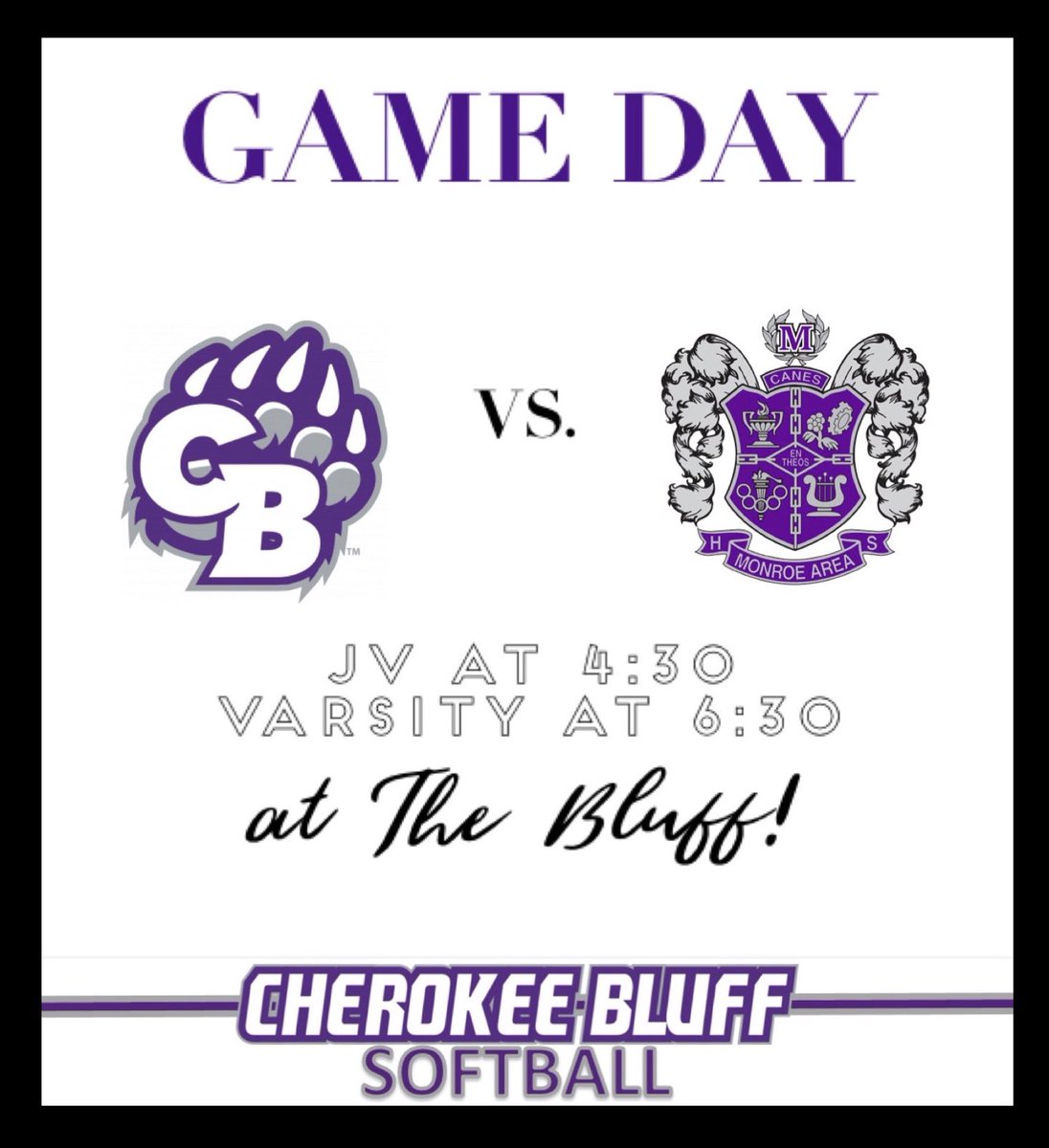 cbluffsoftball's tweet photo. It’s finally here!!! Come support your Lady Bears Softball tonight at home vs. Monroe Area. #bearssoftball #ladybears 

Additional details due to Covid19 precautions:
•Bring a chair (bleachers have been removed)
•Socially distance 
•Masks encouraged https://t.co/BmMfMijlmK