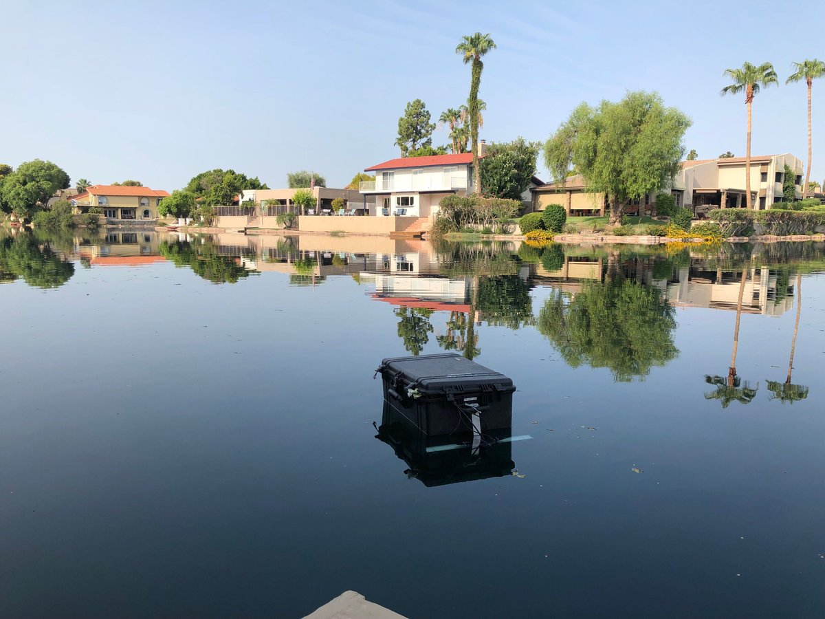jd_knight's tweet photo. We have the aesthetic 'Robo-boat-o', and the functional 'Robo-boat-2', both have the same mission -- persistent environmental monitoring. Sensor payload includes profiling sonar for bathymetric mapping. Enabled by #Pixhawk flight controller and #PX4Autopilot stack. 1/2... https://t.co/yT3CAkXHTO
