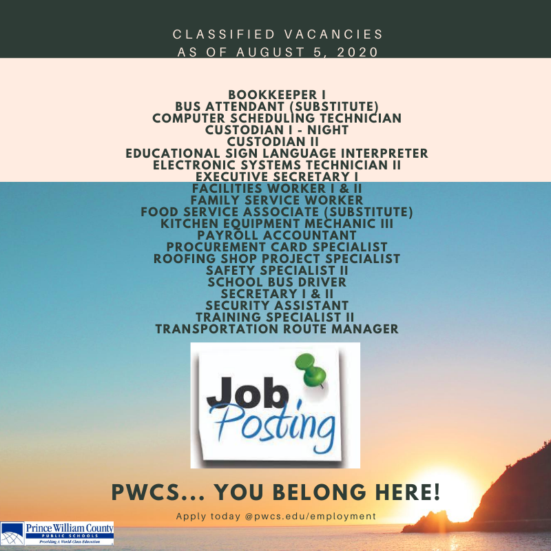 PWCS Recruit on Twitter "Join Our WorldClass School Division! We