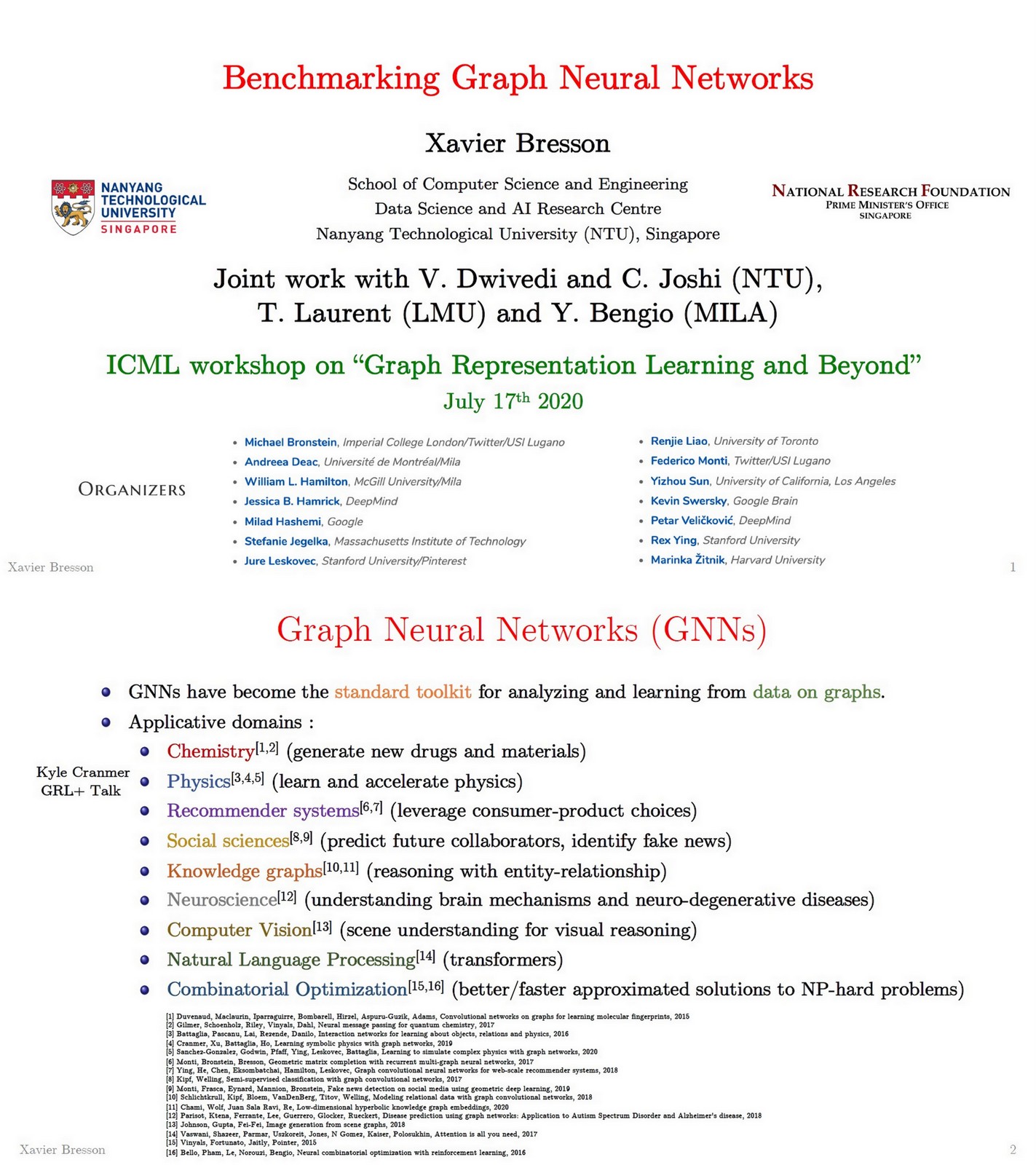 OGAWA, Tadashi on X: &ldquo;=&gt; &ldquo;Benchmarking Graph Neural Networks 