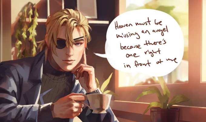 Sylvain has been teaching him some pick-up lines 