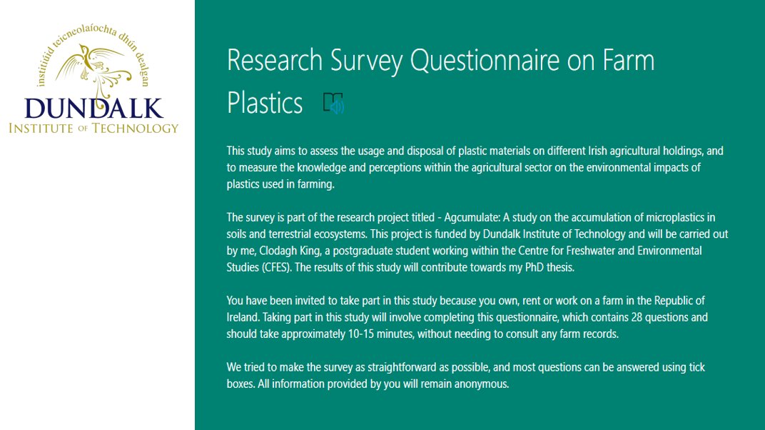 ClodaghKing's tweet photo. [Survey] #DkIT looking for #irishfarmers to complete survey on #farmplastics 

See link ➡️ https://t.co/fzdguCR5Pe

Please retweet, thanks everyone!

@agriculture_ie @IFMA2020 @IrishGrassland @TeagascBeef @thatsfarming @PhilipTyndall @Cullcows @billokeeffe @Peterhynes15 https://t.co/okOY3oEsKT