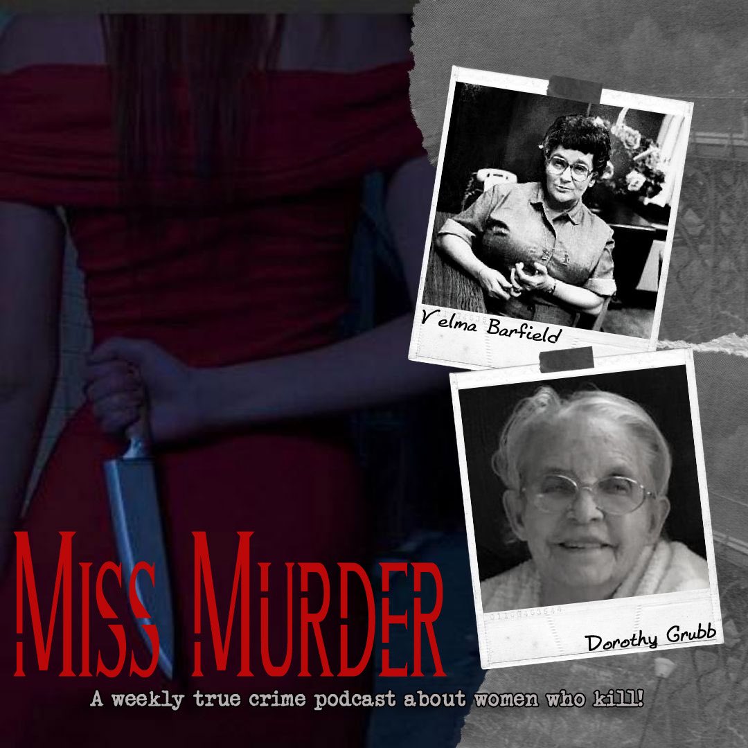 Who’s ready for some Murder Stories?  Episode 15 is live,  check it out!

<a href="/HeatherRage/">Heather Rage</a> covers the serial killer Velma Barfield.

And <a href="/KitsieDuncan/">Kitsie Duncan 👻🔮📚</a> covers our heroine of the episode Murderer Dorothy Grubbs.

Listen here now:
podcasts.apple.com/us/podcast/mis…