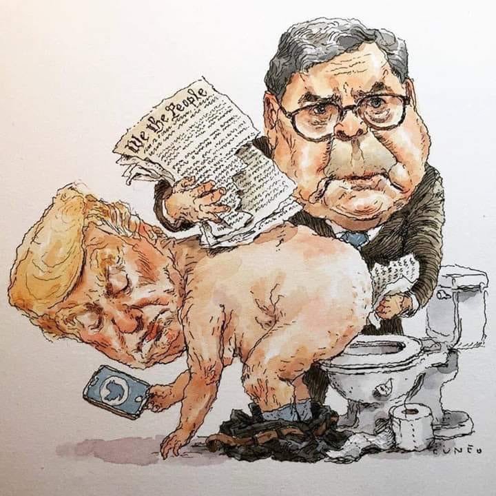 TheOUTFront's tweet image. #Trump and #BillBarr are still abusing the #Constition 
they'll hand it over to #Republicans for shedding 
and finally #Putin for burning