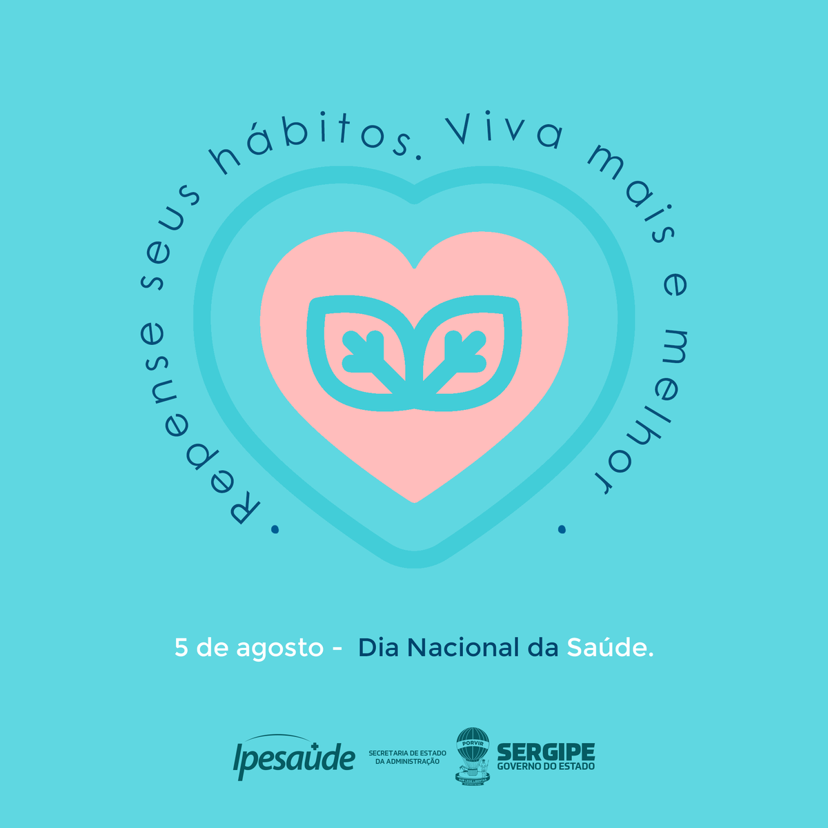 ipesaude's tweet photo. Dia Nacional da Saúde. Um bem tão precioso e que merece uma atenção ainda maior diante do momento em que estamos vivendo. Aproveitamos a data para enfatizar aquilo que precisamos manter: higienização das mãos, uso de máscaras, saídas apenas se necessário e consciência. 😍 https://t.co/cnX6Ohnswh