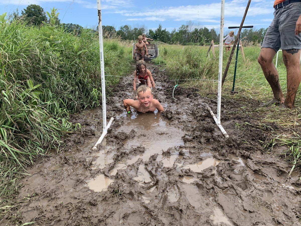 JCCMilwaukee's tweet photo. "The most memorable days usually end up with the dirtiest clothes." ππ#summerfun #rainbowdaycamp #jcccamps #jccmke #mudcourse https://t.co/X3YB8KMBcW