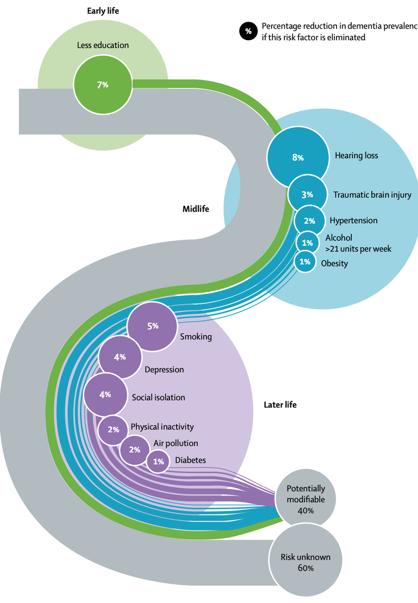 NathanStall's tweet photo. "We have to stop looking at #dementia as inevitable or...an inescapable curse of aging" says @picardonhealth: https://t.co/kQqozBJGOa

Updated @TheLancet Commission on Dementia details how 12 modifiable risk factors account for ~40% of worldwide dementias: https://t.co/DNhnKTbonp https://t.co/57UinCmJ6k