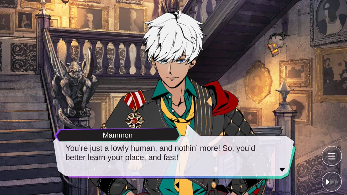 mammon but as you scroll down, he slowly starts to care about you[ a thread ]