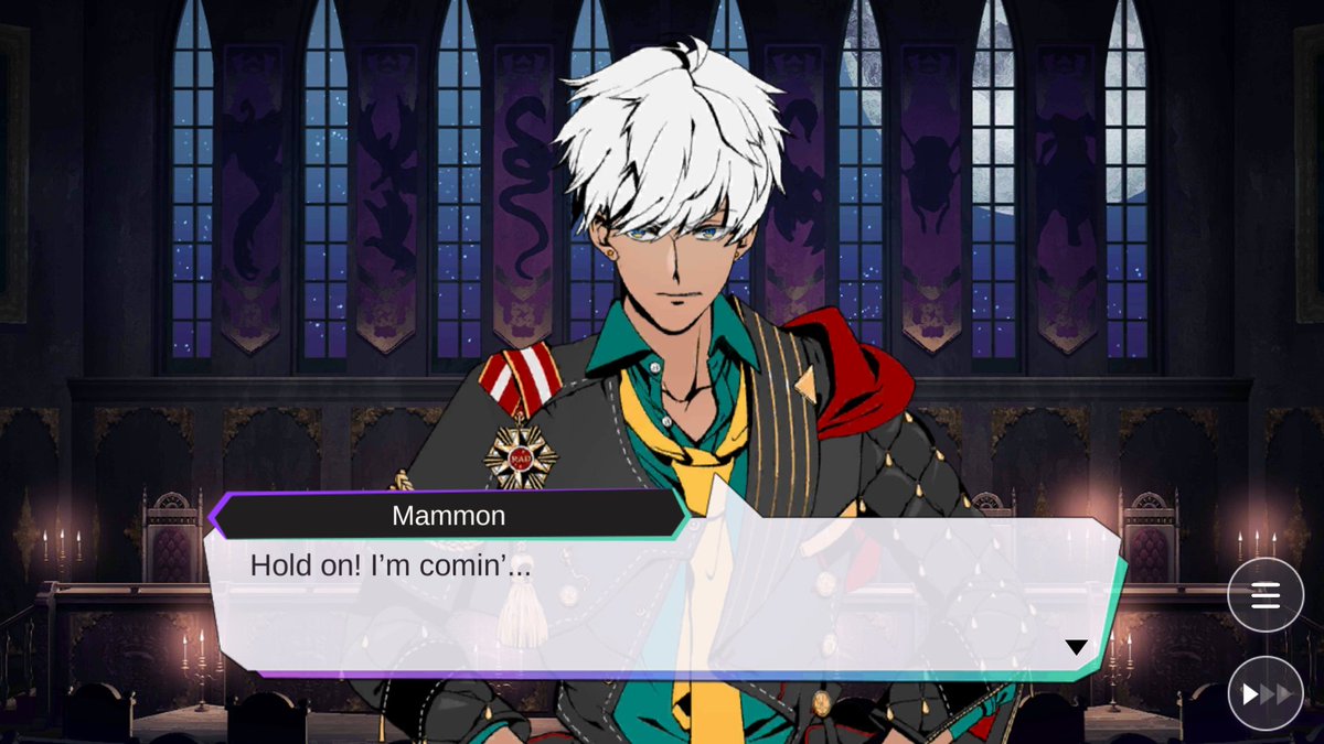 mammon but as you scroll down, he slowly starts to care about you[ a thread ]