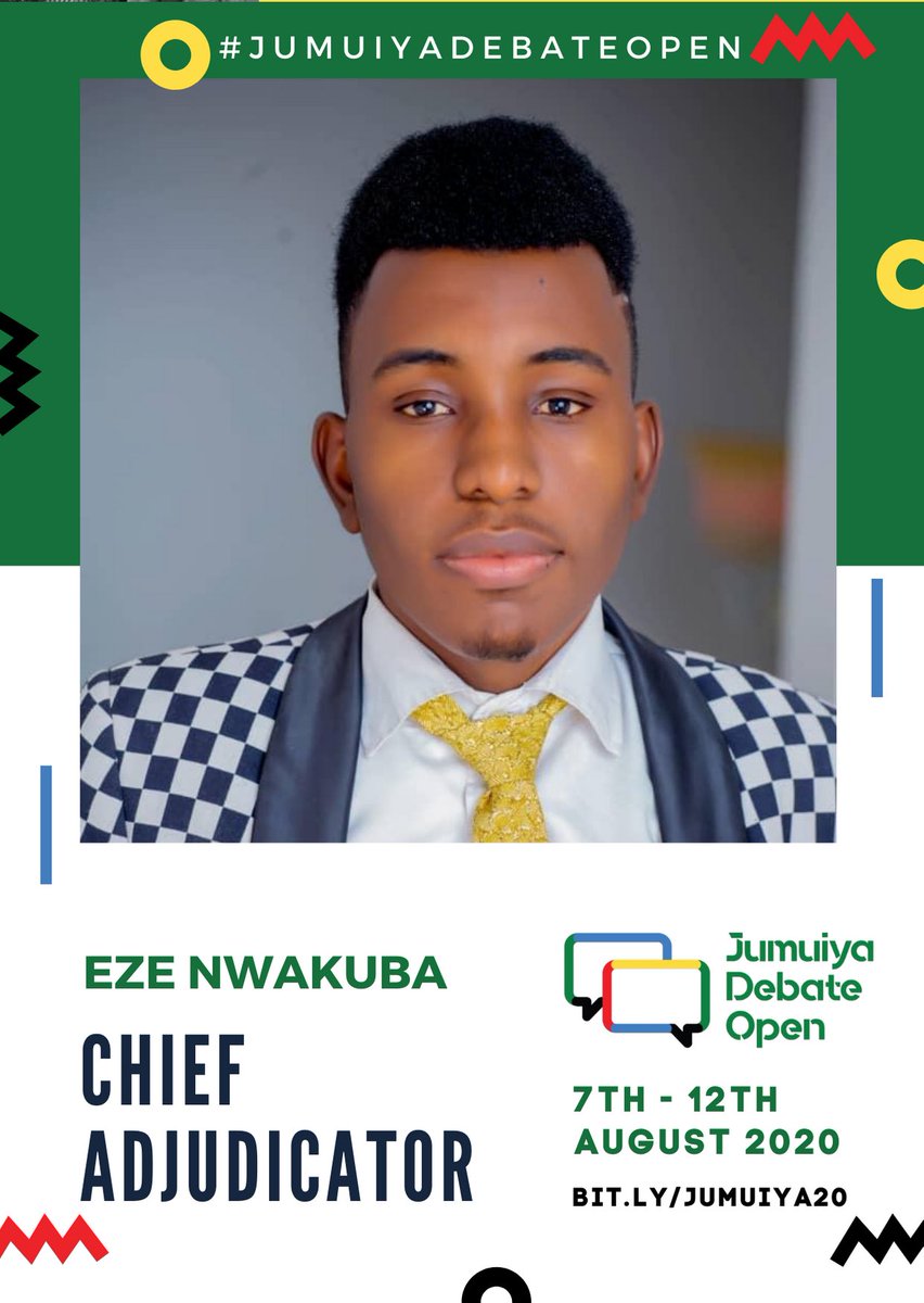 Vijana256's tweet photo. Meet Eze Nwakuba, the #JumuiyaDebateOpen 2020 Chief Adjudicator. He is the founder of Royal Rhetorics, a debate and public speaking organization dedicated to the proliferation of critical thinking skills among young people. He is also a debate coach βΉπΌββοΈ. https://t.co/iu4sxput80