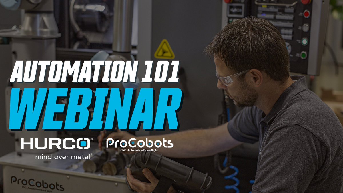 MASCOSoCal's tweet photo. Be sure to check out the Automation 101 Webinar presented by @hurcousa and @ProCobots . It is now available on each of their YouTube channels.

https://t.co/YC9xhi7cw1

#automation #hurco #cnc #cncmill #cncmachine #machinetending #procobots #technology #manufacturing #socal https://t.co/TCucwHnHF9