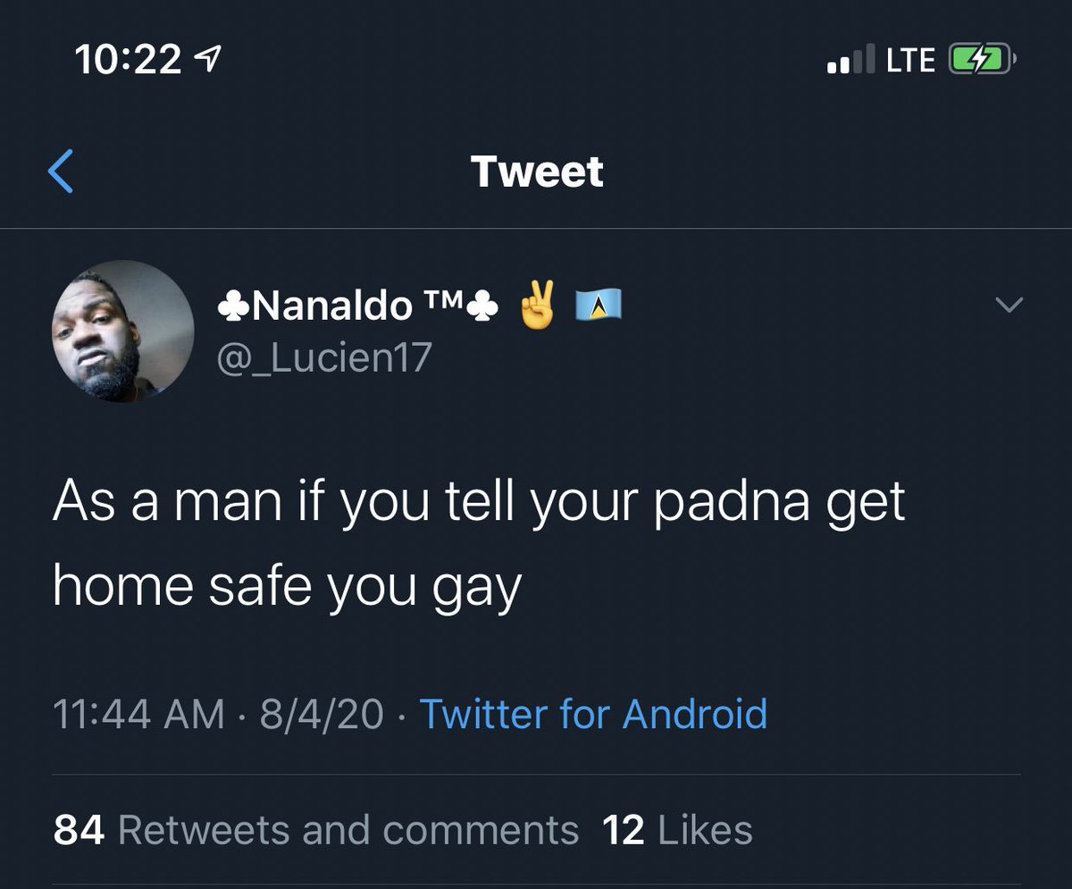 Genuinely caring for the safety and well-being of your friends after you part ways is HOMOSEXUAL